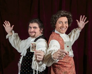 The Grand Duke, 2017, Durham Savoyards Ltd.
Ernest (Dean Kivotidis) and Ludwig (Jim Burnette) The Grand Duke